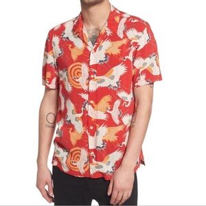 AllSaints Mens Viscose Shirt